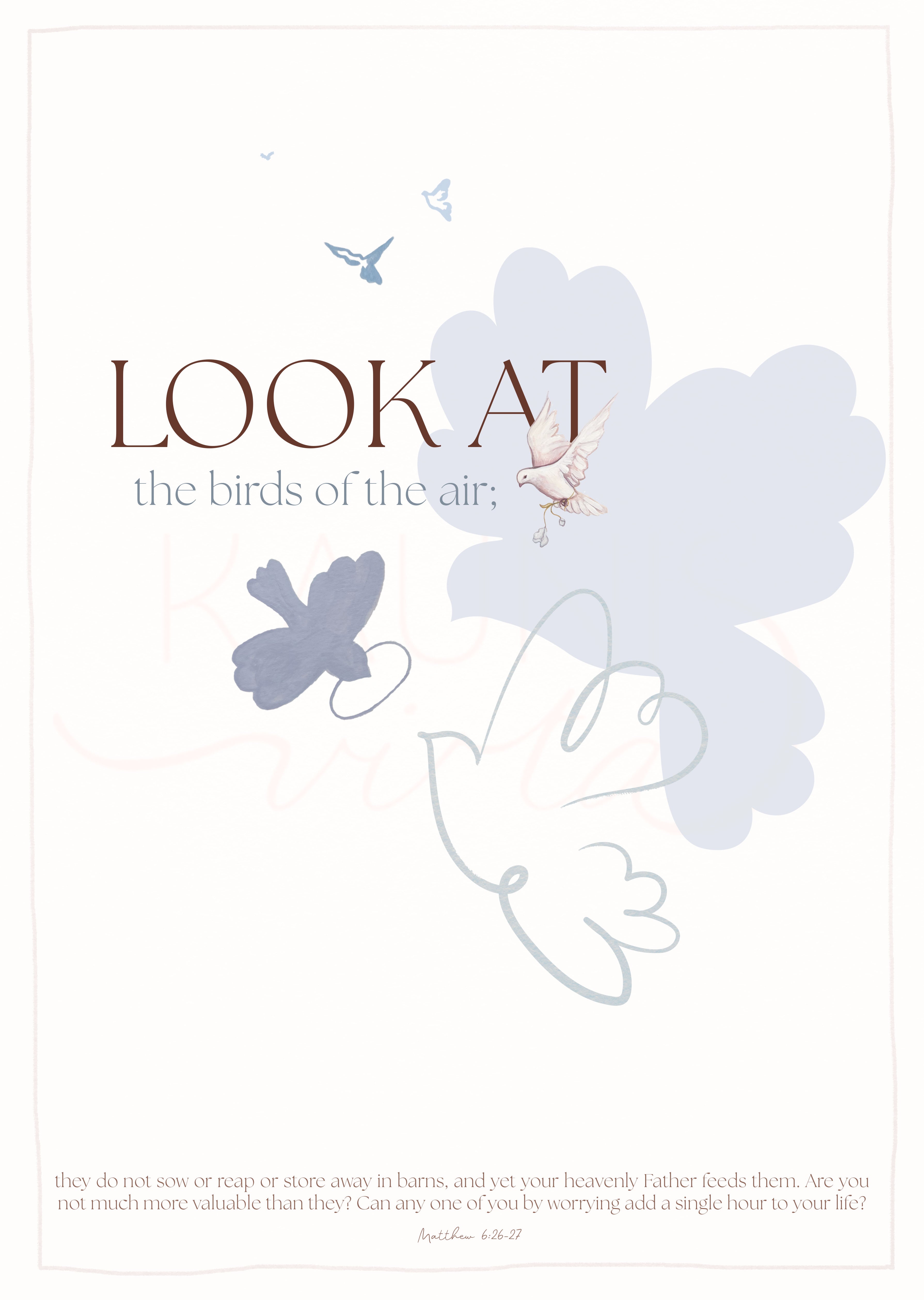 Birds of the air - taidejuliste
