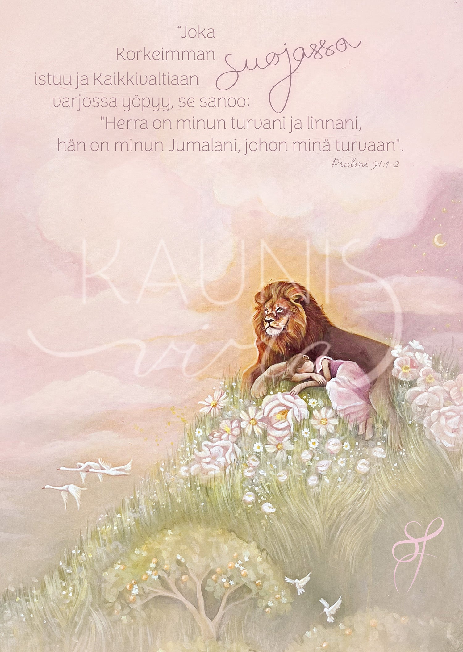 Korkeimman Suojassa -taidejuliste