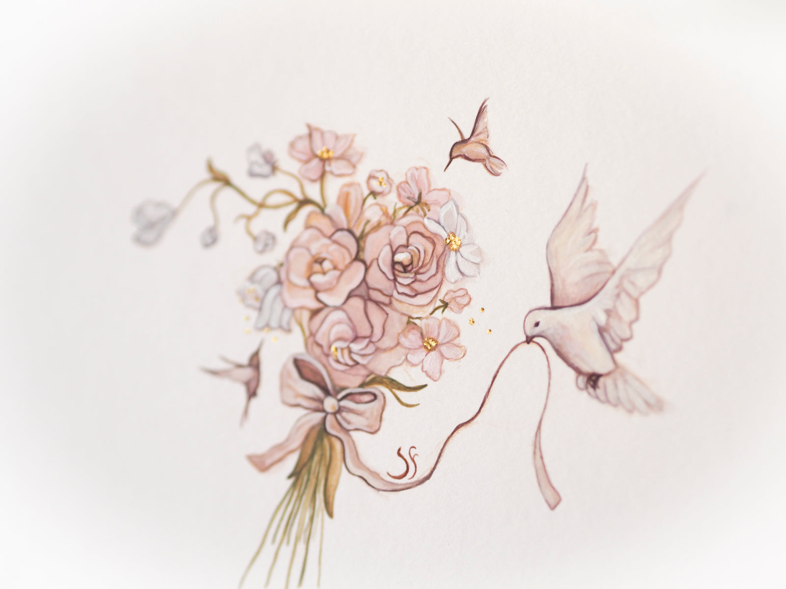 Greetings from the sky blue bouquet